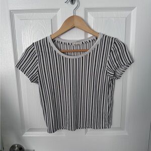 Stripped cropped T-shirt